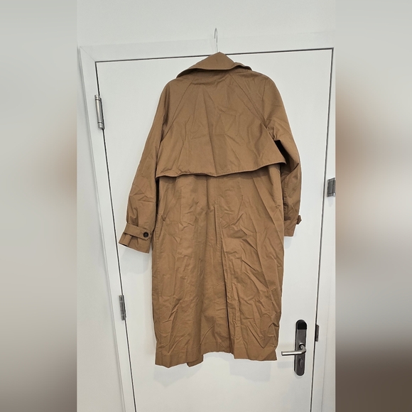 Everlane Oversized Long Trench In Toasted Coconut - Picture 3 of 4